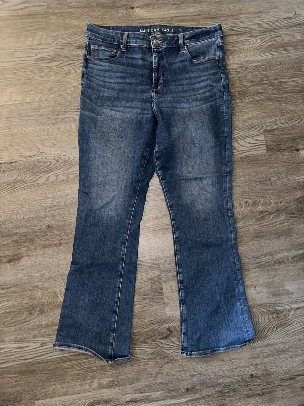 American Eagle Outfitters Dark Blue Flare Jeans